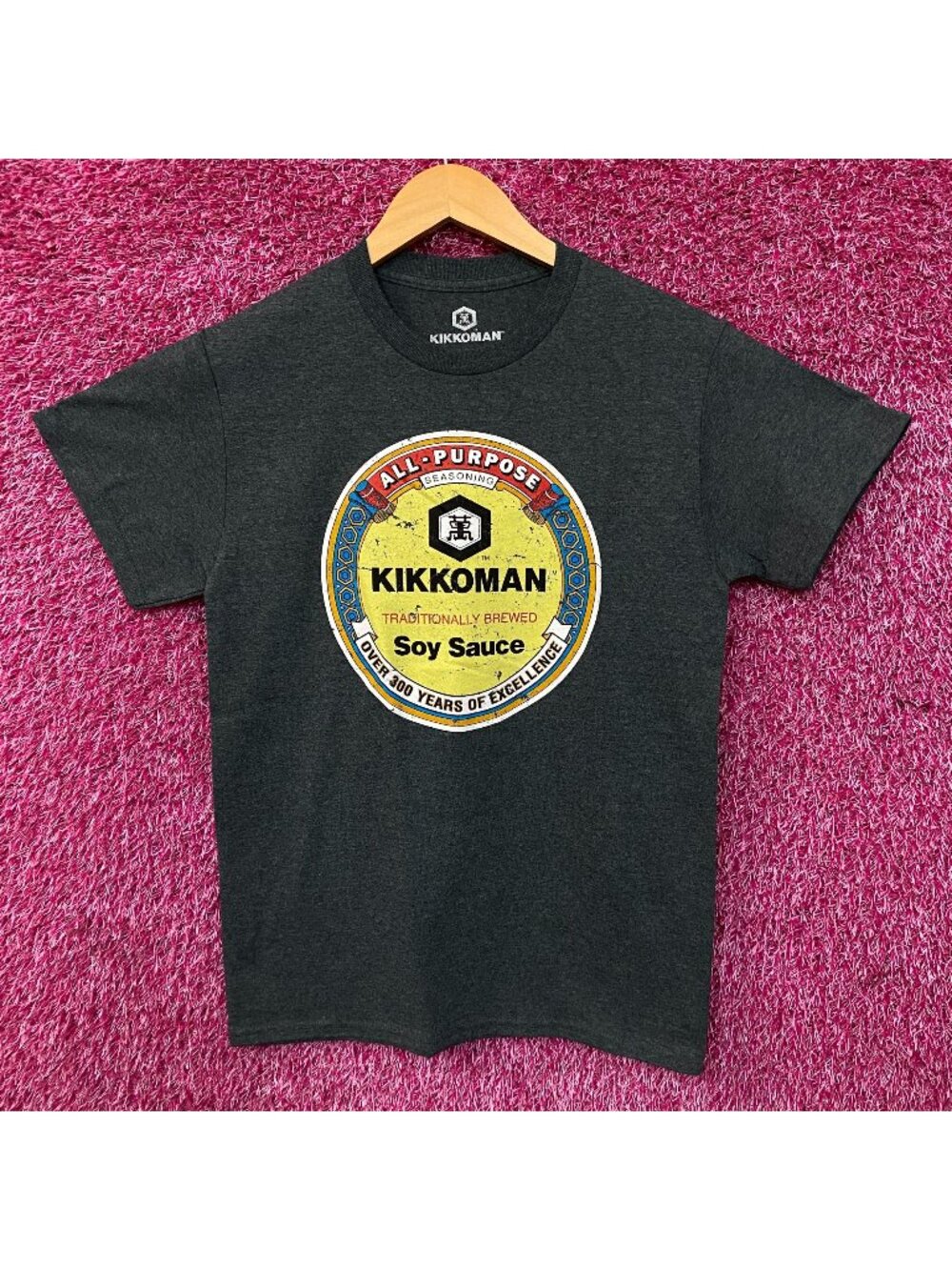 Kikkoman Soy Sauce Logo Graphic T-Shirt Small